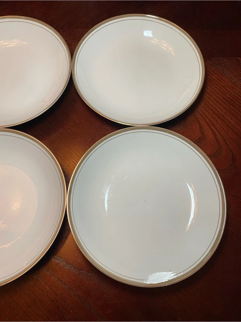 Royalton China Co Translucent Porcelain Fine China Bowls Gold Rim - Elegant Home